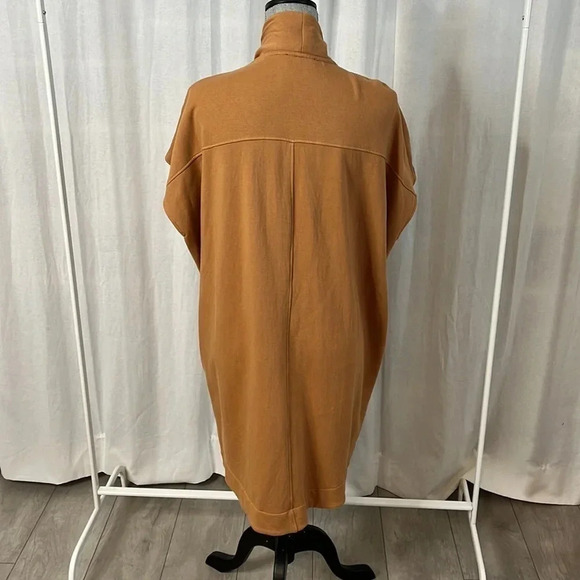 LNBF Bamboo Oversized Tan Open Vest Cardigan, Size XS - Picture 5 of 10